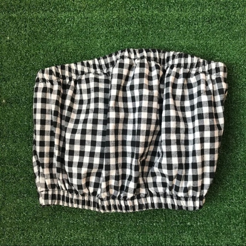 Checkered Tube Top